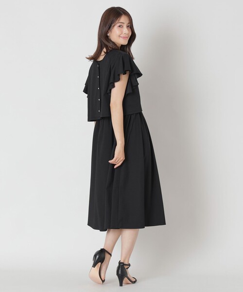 TO BE CHIC（トゥー ビー シック）の「マルチウェイ ジャージワンピース（ワンピース・レディース・ブラック・40/42）」の9枚目の写真