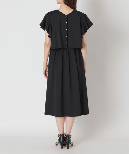 TO BE CHIC（トゥー ビー シック）の「マルチウェイ ジャージワンピース（ワンピース・レディース・ブラック・40/42）」の4枚目の写真