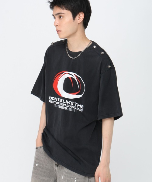 3.3 Field Trip （3.3フィールドトリップ）の「3.3 Field Trip／スタッズポイントＴ（Tシャツ/カットソー・メンズ・レッド/ブラック・LARGE/MEDIUM）」の7枚目の写真
