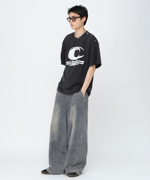 3.3 Field Trip （3.3フィールドトリップ）の「3.3 Field Trip／スタッズポイントＴ（Tシャツ/カットソー・メンズ・レッド/ブラック・LARGE/MEDIUM）」の9枚目の写真