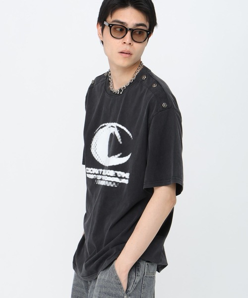 3.3 Field Trip （3.3フィールドトリップ）の「3.3 Field Trip／スタッズポイントＴ（Tシャツ/カットソー・メンズ・レッド/ブラック・LARGE/MEDIUM）」の12枚目の写真