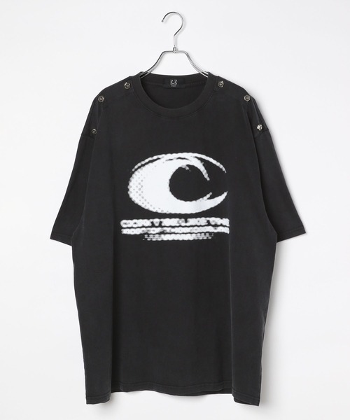 3.3 Field Trip （3.3フィールドトリップ）の「3.3 Field Trip／スタッズポイントＴ（Tシャツ/カットソー・メンズ・レッド/ブラック・LARGE/MEDIUM）」の13枚目の写真