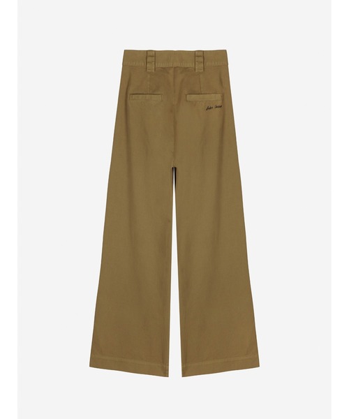 BOBO CHOSES（ボボショーズ）の「Pleated wide-leg pants（その他パンツ・レディース・カーキ・S/M/L/XL/XS）」の2枚目の写真