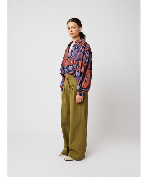 BOBO CHOSES（ボボショーズ）の「Pleated wide-leg pants（その他パンツ・レディース・カーキ・S/M/L/XL/XS）」の5枚目の写真