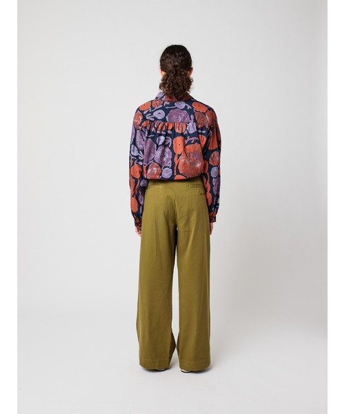 BOBO CHOSES（ボボショーズ）の「Pleated wide-leg pants（その他パンツ・レディース・カーキ・S/M/L/XL/XS）」の6枚目の写真