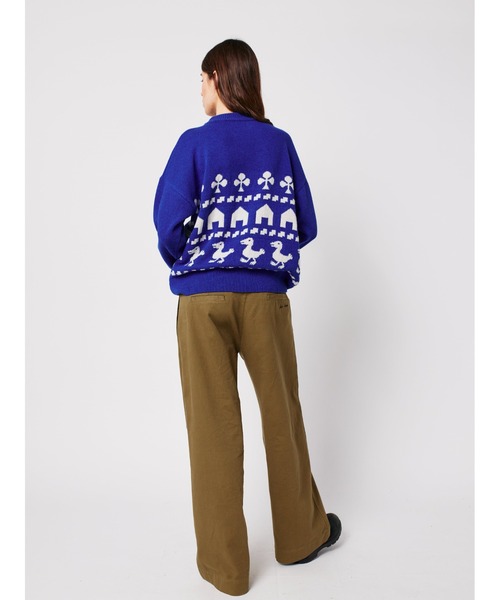 BOBO CHOSES（ボボショーズ）の「Pleated wide-leg pants（その他パンツ・レディース・カーキ・S/M/L/XL/XS）」の10枚目の写真