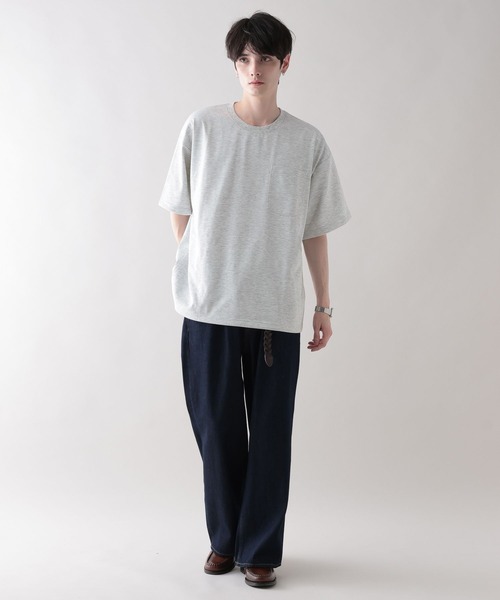 RAGEBLUE（レイジブルー）の「【MILLION DRY/ミリオンドライ】ドローストリング/オーバーサイズTシャツ（Tシャツ/カットソー・メンズ・ブラック/その他4/ネイビー・MEDIUM/LARGE）」の5枚目の写真