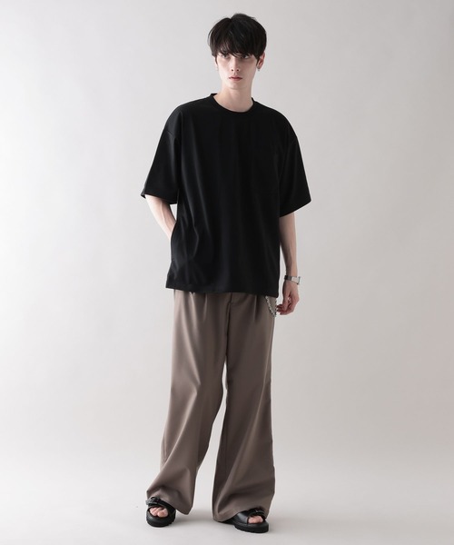 RAGEBLUE（レイジブルー）の「【MILLION DRY/ミリオンドライ】ドローストリング/オーバーサイズTシャツ（Tシャツ/カットソー・メンズ・ブラック/その他4/ネイビー・MEDIUM/LARGE）」の9枚目の写真