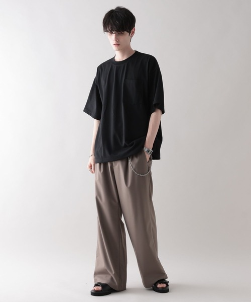 RAGEBLUE（レイジブルー）の「【MILLION DRY/ミリオンドライ】ドローストリング/オーバーサイズTシャツ（Tシャツ/カットソー・メンズ・ブラック/その他4/ネイビー・MEDIUM/LARGE）」の10枚目の写真