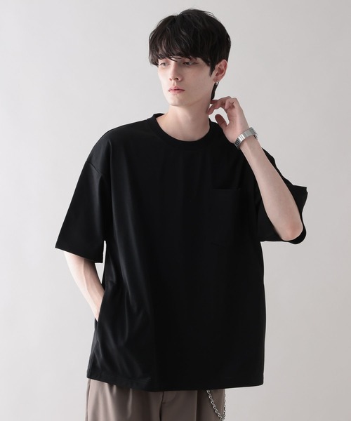 RAGEBLUE（レイジブルー）の「【MILLION DRY/ミリオンドライ】ドローストリング/オーバーサイズTシャツ（Tシャツ/カットソー・メンズ・ブラック/その他4/ネイビー・MEDIUM/LARGE）」の12枚目の写真