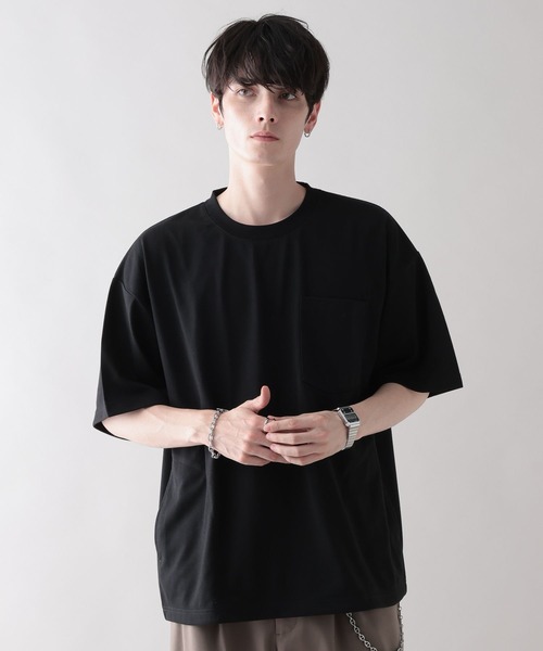 RAGEBLUE（レイジブルー）の「【MILLION DRY/ミリオンドライ】ドローストリング/オーバーサイズTシャツ（Tシャツ/カットソー・メンズ・ブラック/その他4/ネイビー・MEDIUM/LARGE）」の13枚目の写真