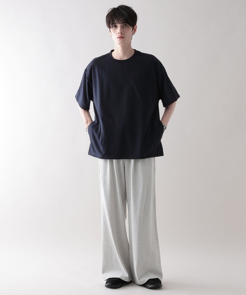 RAGEBLUE（レイジブルー）の「【MILLION DRY/ミリオンドライ】ドローストリング/オーバーサイズTシャツ（Tシャツ/カットソー・メンズ・ブラック/その他4/ネイビー・MEDIUM/LARGE）」の14枚目の写真