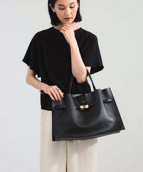 VIOLAd'ORO / TRERO シュリンク クロア トートバッグ L（トート