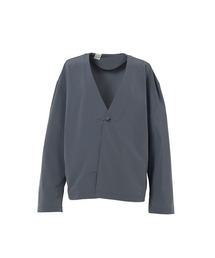 Mendrill（メンドリル）の「N.Hoolywood x Mendrill Collarless Jacket（ノーカラージャケット・メンズ・ブルー系）」