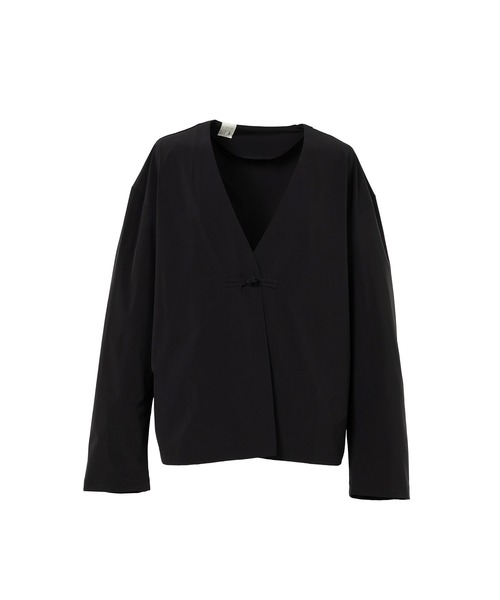 Mendrill(メンドリル)の「N.Hoolywood x Mendrill Collarless Jacket(ノーカラージャケット・メンズ・ブラック/ブルー/グレー・L/M/S)」の2枚目の写真