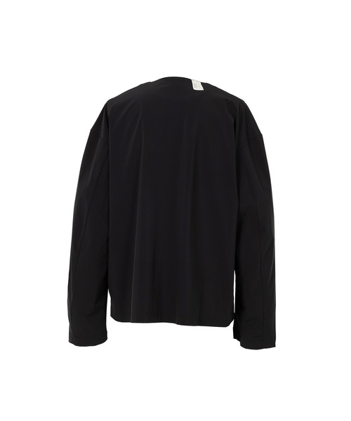 Mendrill(メンドリル)の「N.Hoolywood x Mendrill Collarless Jacket(ノーカラージャケット・メンズ・ブラック/ブルー/グレー・L/M/S)」の4枚目の写真