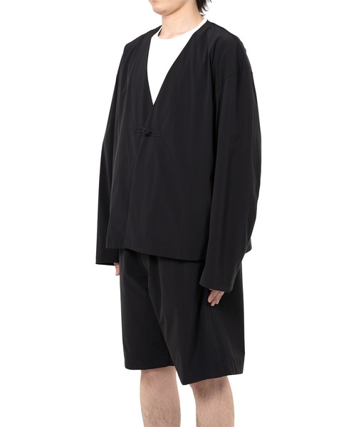 Mendrill(メンドリル)の「N.Hoolywood x Mendrill Collarless Jacket(ノーカラージャケット・メンズ・ブラック/ブルー/グレー・L/M/S)」の6枚目の写真