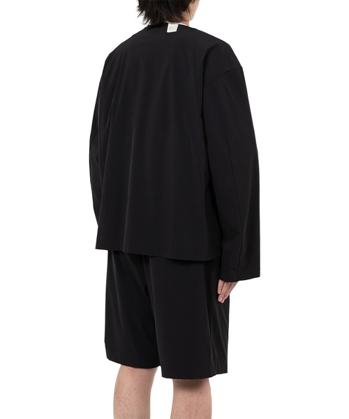 Mendrill(メンドリル)の「N.Hoolywood x Mendrill Collarless Jacket(ノーカラージャケット・メンズ・ブラック/ブルー/グレー・L/M/S)」の7枚目の写真