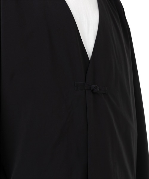 Mendrill(メンドリル)の「N.Hoolywood x Mendrill Collarless Jacket(ノーカラージャケット・メンズ・ブラック/ブルー/グレー・L/M/S)」の8枚目の写真