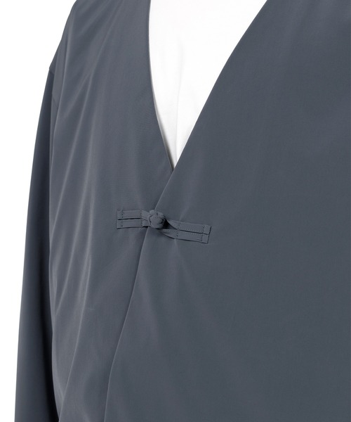 Mendrill(メンドリル)の「N.Hoolywood x Mendrill Collarless Jacket(ノーカラージャケット・メンズ・ブラック/ブルー/グレー・L/M/S)」の22枚目の写真