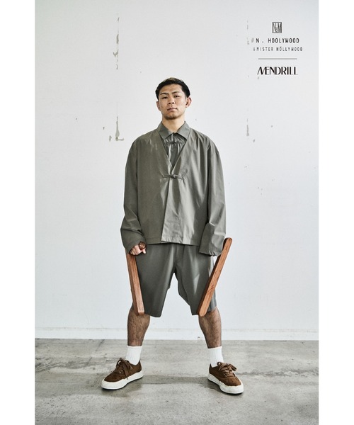N.Hoolywood x Mendrill Collarless Jacket（ノーカラージャケット