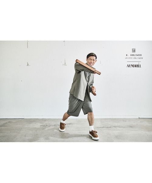 ジャケット・アウター N.HOOLYWOOD no collar chambray jacket N.Hoolywood x Mendrill Collarless Jacket（ノーカラージャケット