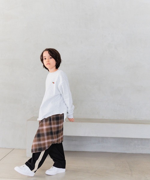 BAYFLOW（ベイフロー）の「[4ポケット付☆通学にも♪]ラインワイドパンツ(KIDS)（その他パンツ・キッズ・ブラック/ベージュ・110cm/120cm/130cm/140cm/150cm）」の6枚目の写真