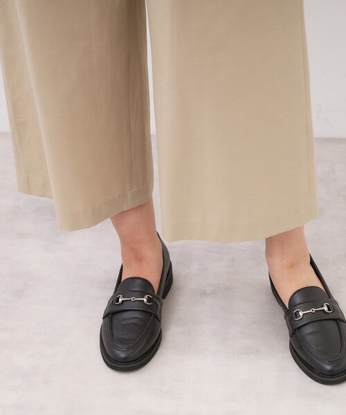 【新品】Reflect ワイドクロップドパンツ オリーブ セール】【E‐QUALITY／お腹・腰周りすっきり見え◎】ストレッチ