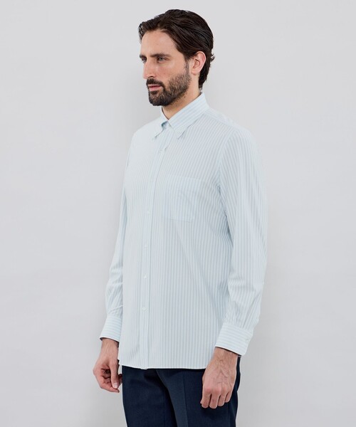 MACKINTOSH LONDON(マッキントッシュ ロンドン)の「【FLEX JERSEY】カラードストライプジャージーシャツ(シャツ/ブラウス・メンズ・ブルー/グリーン系その他5・XL/L/M/S)」の13枚目の写真