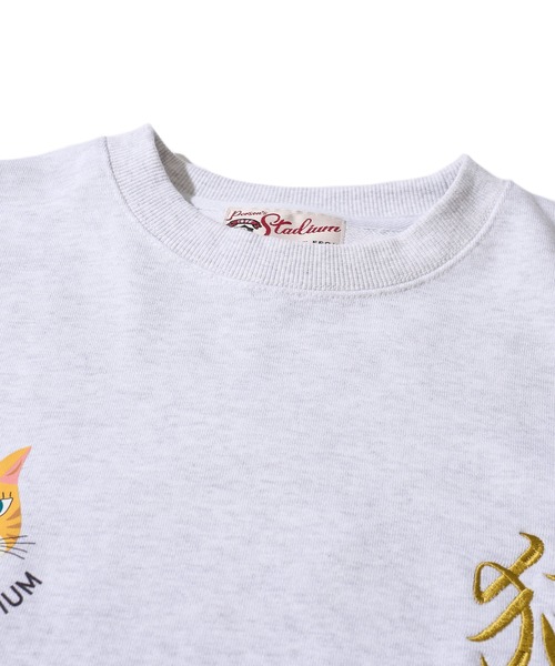 PERSON'S（パーソンズ）の「【PERSON’S STADIUM / パーソンズスタジアム】スーベニアCAT クルーネックスウェットプルオーバー（スウェット・レディース・オートミール/ネイビー/ブラック・MEDIUM/LARGE/X-LARGE）」の9枚目の写真