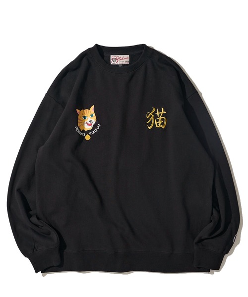 PERSON'S（パーソンズ）の「【PERSON’S STADIUM / パーソンズスタジアム】スーベニアCAT クルーネックスウェットプルオーバー（スウェット・レディース・オートミール/ネイビー/ブラック・MEDIUM/LARGE/X-LARGE）」の15枚目の写真