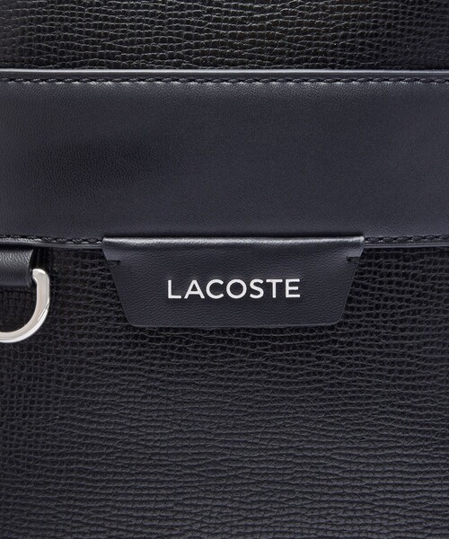 LACOSTE(ラコステ)の「オシアン レザーサッチェルバッグ(ショルダーバッグ・メンズ・ブラック/モスグリーン・FREE)」の19枚目の写真