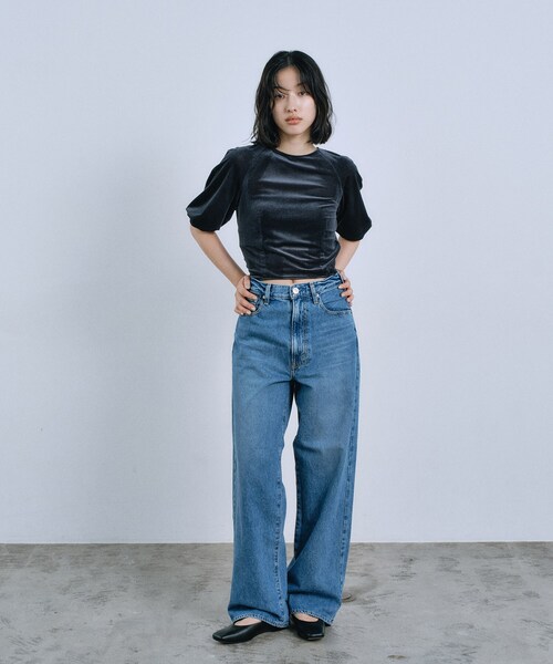 CODE A（コードエー）の「NEEDBY heritage｜KOH（デニムパンツ・レディース・ブルー系その他/ブラック・25/24/23）」の12枚目の写真