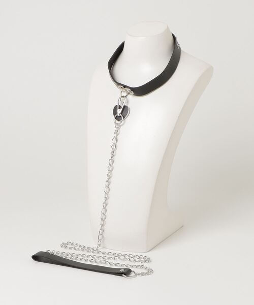 SILVER BULLET（シルバーバレット）の「『CN SELECT/シ－エヌセレクト』ハートモチーフロングチェーンチョーカー【Y】【CN】（チョーカー・レディース・ブラック・FREE）」の5枚目の写真