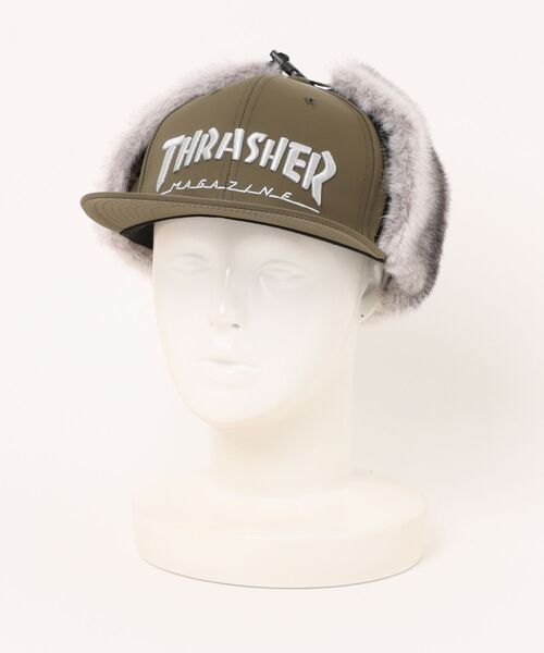THRASHER（スラッシャー）の「THRASHER/スラッシャー キャップ フライトキャップ 撥水25TH-C50（キャップ・メンズ・カーキ/ブラック・FREE）」の15枚目の写真