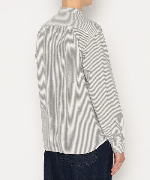 DANTON（ダントン）の「WOMEN'S OXFORD BAND COLLAR SHIRT PATTERN（シャツ/ブラウス・レディース・グリーン系その他/ブルー系その他5/ブラック系その他・36/38/34）」の8枚目の写真