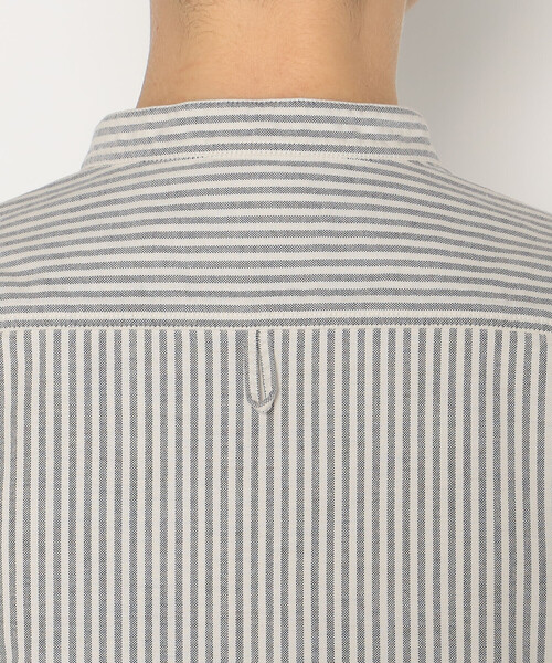 DANTON（ダントン）の「WOMEN'S OXFORD BAND COLLAR SHIRT PATTERN（シャツ/ブラウス・レディース・グリーン系その他/ブルー系その他5/ブラック系その他・36/38/34）」の11枚目の写真
