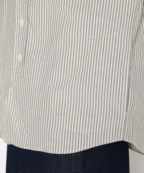 DANTON（ダントン）の「WOMEN'S OXFORD BAND COLLAR SHIRT PATTERN（シャツ/ブラウス・レディース・グリーン系その他/ブルー系その他5/ブラック系その他・36/38/34）」の13枚目の写真