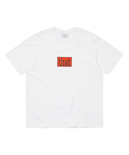 thisisneverthat(ディスイズネバーザット)の「that Glitched Logo Tee(Tシャツ/カットソー・メンズ・ホワイト/オリーブ/ヘザーグレー・S/M/L/XL)」の1枚目の写真