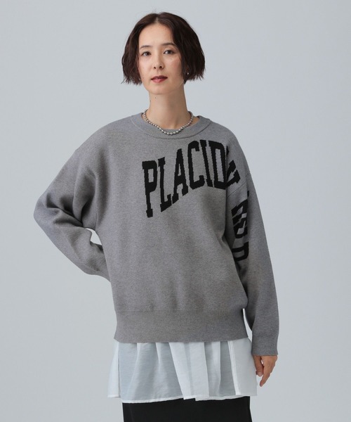 LEPSIM（レプシィム）の「12ゲージアソートロゴプルオーバー2　532508（ニット/セーター・レディース・ボルドー/グレー/オフホワイト/ネイビー・FREE）」の3枚目の写真