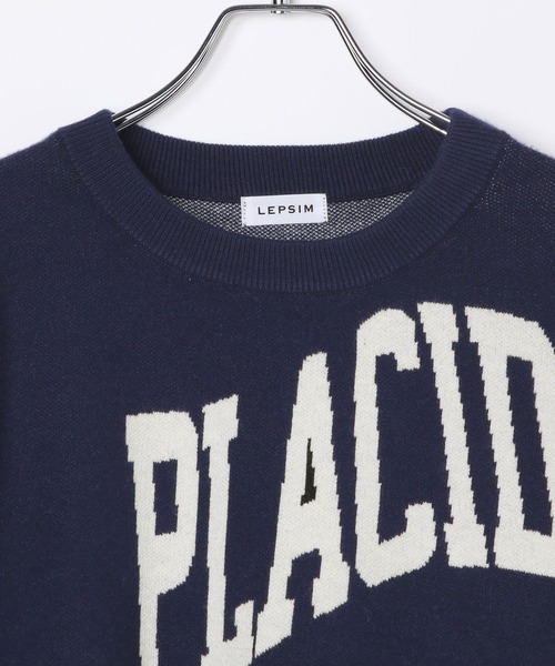 LEPSIM（レプシィム）の「12ゲージアソートロゴプルオーバー2　532508（ニット/セーター・レディース・ボルドー/グレー/オフホワイト/ネイビー・FREE）」の6枚目の写真