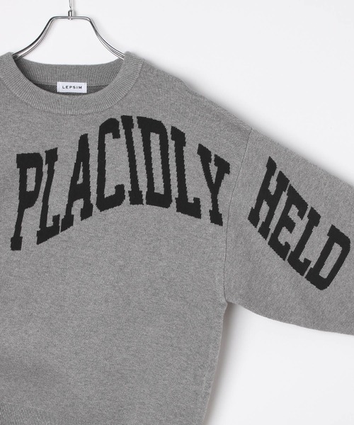 LEPSIM（レプシィム）の「12ゲージアソートロゴプルオーバー2　532508（ニット/セーター・レディース・ボルドー/グレー/オフホワイト/ネイビー・FREE）」の11枚目の写真