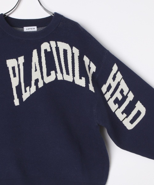 LEPSIM（レプシィム）の「12ゲージアソートロゴプルオーバー2　532508（ニット/セーター・レディース・ボルドー/グレー/オフホワイト/ネイビー・FREE）」の14枚目の写真