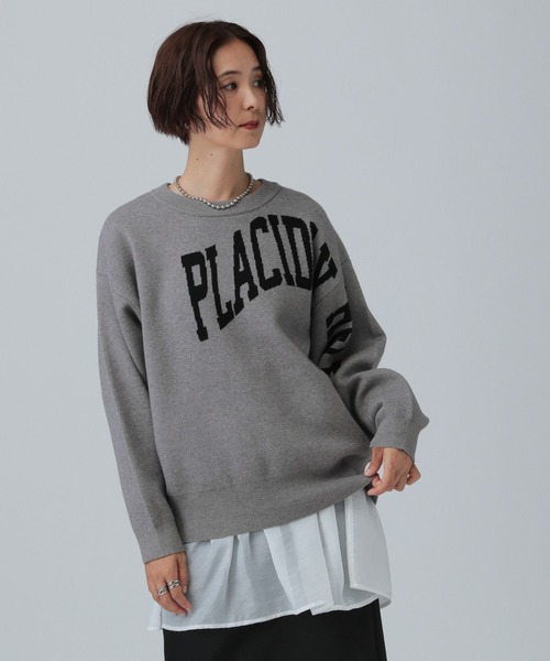 LEPSIM（レプシィム）の「12ゲージアソートロゴプルオーバー2　532508（ニット/セーター・レディース・ボルドー/グレー/オフホワイト/ネイビー・FREE）」の17枚目の写真