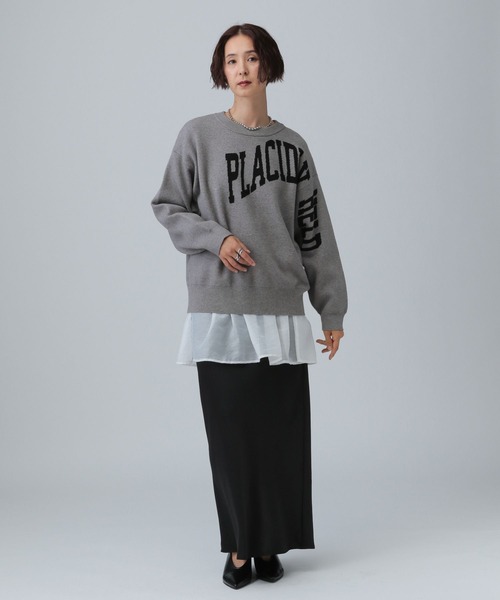 LEPSIM（レプシィム）の「12ゲージアソートロゴプルオーバー2　532508（ニット/セーター・レディース・ボルドー/グレー/オフホワイト/ネイビー・FREE）」の18枚目の写真