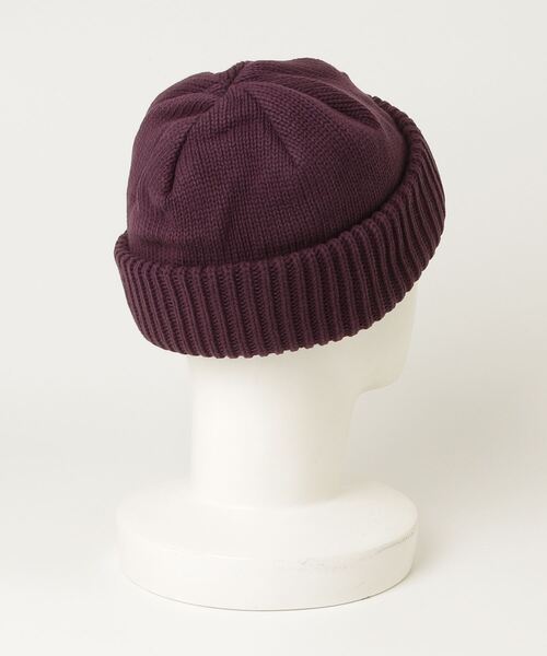crepuscule（クレプスキュール）の「crepuscule Knit Cap 1 (2503-024)（ニットキャップ/ビーニー・メンズ・パープル/ブラック・FREE）」の4枚目の写真