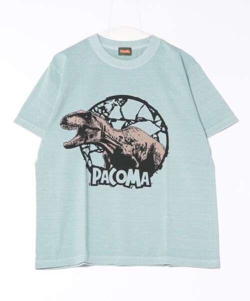 NO WAY(ノーウェイ)の「/PaCoMa/パコマ/Tyranno saurus TEE (ADULT)(Tシャツ/カットソー・メンズ・ライトグレー/スミクロ/サックスブルー/オフホワイト・X-LARGE/LARGE/MEDIUM)」の4枚目の写真