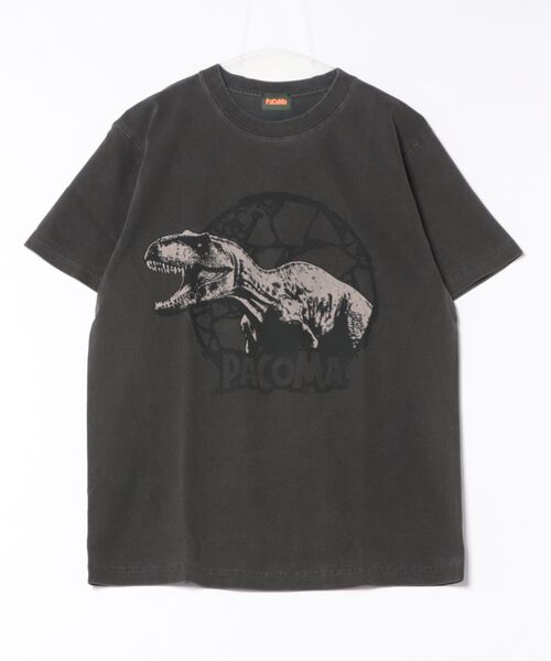 NO WAY(ノーウェイ)の「/PaCoMa/パコマ/Tyranno saurus TEE (ADULT)(Tシャツ/カットソー・メンズ・ライトグレー/スミクロ/サックスブルー/オフホワイト・X-LARGE/LARGE/MEDIUM)」の3枚目の写真