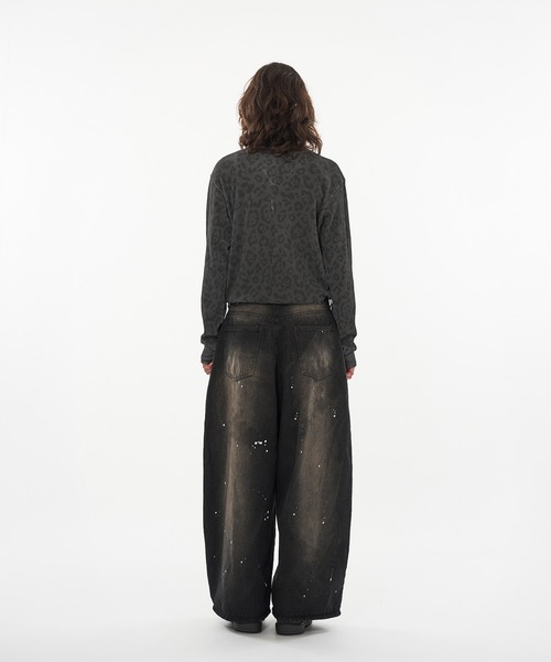 wishforever アソートドローコードヘンリーネックサーマルロングスリーブ wishforever アソートドローコードヘンリーネックサーマルロング