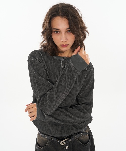 wishforever アソートドローコードヘンリーネックサーマルロングスリーブ 新色追加】ASSORT DRAW CODE HENRY NECK THERMAL LONG SLEEVE